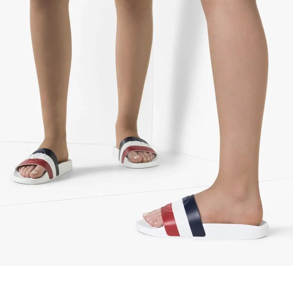 NIB $275 Moncler Jeanne Pool Slides Size 40 - Picture 6 of 10
